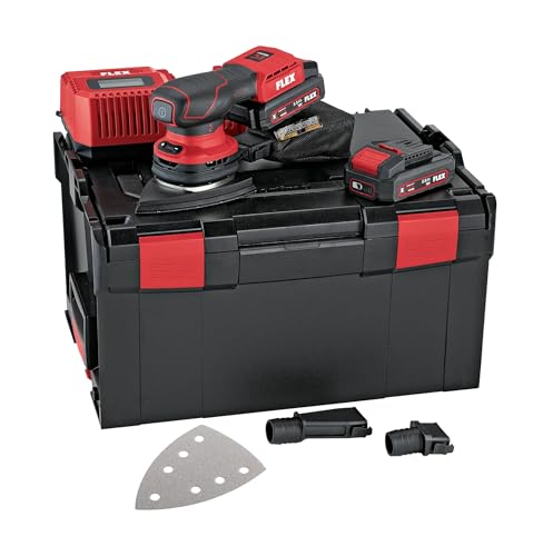 FLEX Aktion Akku-Deltaschleifer ODE 2-100 18-EC/2.5 Set + Schleifpapier-Set (Abmessungen 228 × 100 × 140 mm, Gewicht 1 kg, 18 V Akku) 534500 von FLEX