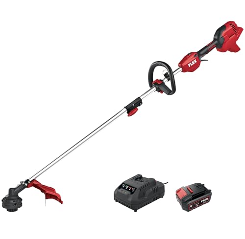 FLEX Aktion Akku-Rasentrimmer GLT 35 18-EC + AP 18/5.0 + CA 18.0-LD – inkl. 18V Akku und Ladergerät (Abmessung 1665 × 235 × 170 mm, Gewicht 4,3 kg, Schnittkreisdurchmesser 30–35 cm) 534496 von FLEX