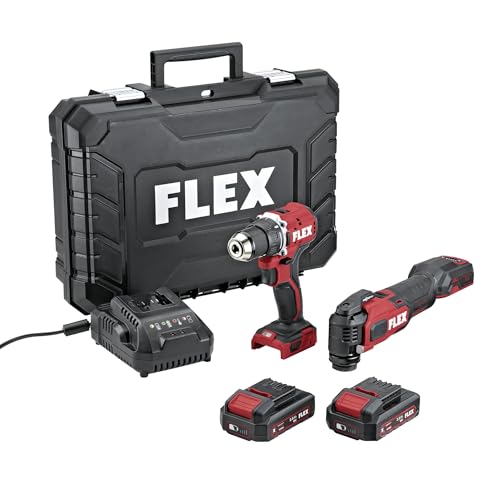 FLEX Aktion DUOpack Akku-Bohrschrauber DD LD+MT 18-ECTC/2.5 Set (Maße 480 x 340 x 140 mm, Gewicht 5,48 kg, 18 V Akku) 532843 von FLEX
