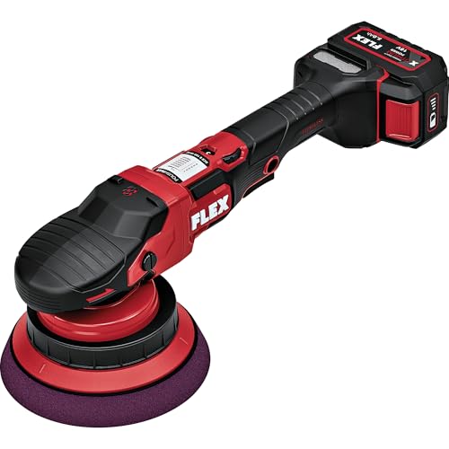 Flex Akku-Exzenterpolierer mit Zwangsrotation 18 V XCE 8 150 18-EC Set (mit Gasgebeschalter, einfache Drehzahlverstellung, ergonomisch) 533020 von FLEX