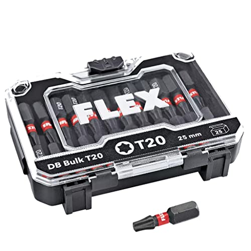 Flex Premium Bit-Set für Bohrschrauber 25 Bits Schrauber Torx DB Bulk T20 530490 Flex Premium Bit-Set für Bohrschrauber 25 Bits Schrauber Torx DB Bulk T20 530490 von FLEX