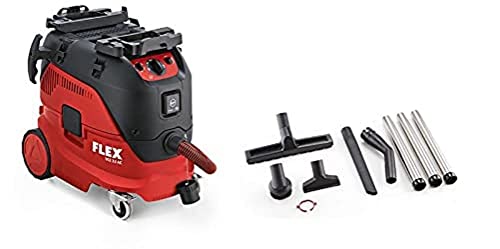 Flex Sicherheitssauger VCE 33 M AC-Set 230/CEE (Sauger mit automatischer Filterabreinigung) 465.682, Rot Schwarz von FLEX