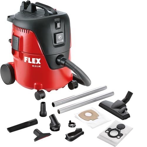 Flex Industriesauger VC21L MC 409979 + 5x Filtersack | Handlicher & kompakter Sauger inklusive vieler Extras von FLEX
