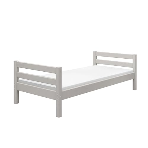 FLEXA Classic Kinderbett 90x200 cm | Das Kinder Bett hat EIN klassisches und skandinavisches Design | Das Bett ist aus massiver Kiefer gefertigt (Farbe: Grey Washed) von FLEXA