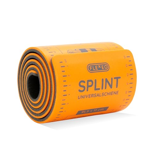 FLEXEO Splint-Schiene (gerollt) 91,4 x 11 cm - zur Fixierung und Stabilisierung von Verletzungen - Immobilisationsschiene ist Röntgenstrahlendurchlässig, zuschneidbar und wiederverwendbar von FLEXEO