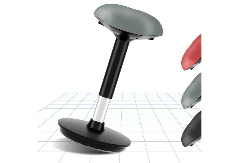 FLEXISPOT Arbeitshocker Drehhocker mit Gummifuß (1 St), Flexispot Bürostuhl, Ergonomischer Schreibtischstuhl, 30° Schaukelbar von FLEXISPOT