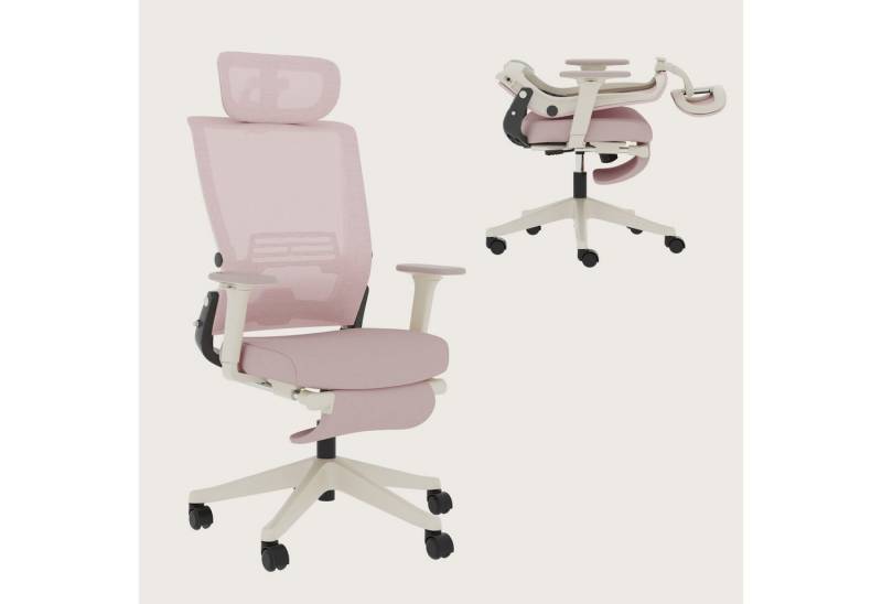 FLEXISPOT Bürostuhl Foldex Ergonomischer Bürostuhl – Ideal für Büro & Mittagspause (2D-Kopfstütze, Schreibtischstuhl mit Fußstütze – Perfekt für Home-Office & Entspannung), Faltbar, in verschiedenen Farben erhältlich, 90°-135° neigbar von FLEXISPOT
