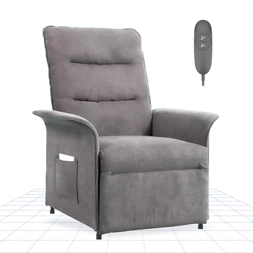 FLEXISPOT Elektrisch Relaxsessel - Verstellbarer TV Sessel, Fernsehsessel mit liegefunktion, 105° -155° verstellbare Rückenlehne – Relax Sessel，ergonomisch (Lichtgrau) von FLEXISPOT
