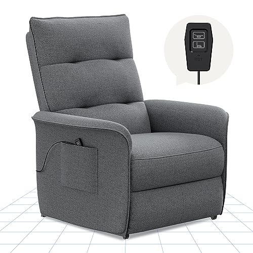 FLEXISPOT Elektrisch Relaxsessel mit verstellbare Rückenlehne- Verstellbarer TV Sessel, Fernsehsessel mit liegefunktion, 125° -160° verstellbare Rückenlehne – Relax Sessel，ergonomisch Dunkelgrau von FLEXISPOT