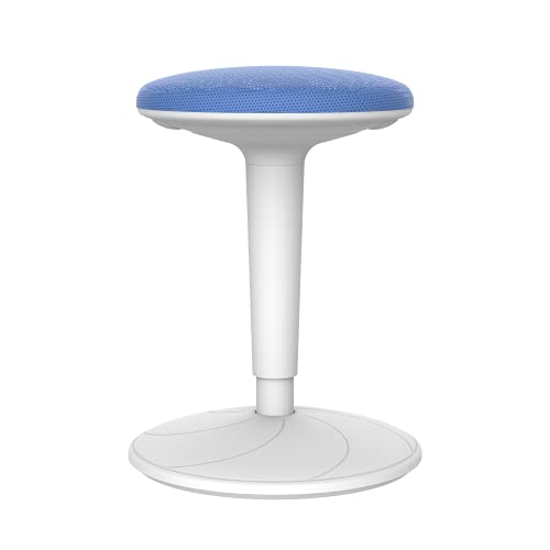 FLEXISPOT Ergonomischer Hocker für Büro, Sitz- und Stehstuhl, drehbar, höhenverstellbar um 360 Grad (blau) von FLEXISPOT