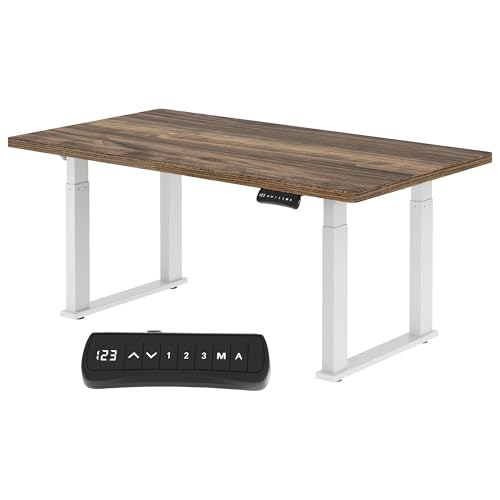 FLEXISPOT Höhenverstellbarer Schreibtisch 180 x 80 cm, Doppelmotor, 3 Memory-Positionen und Sitzerinnerung – perfekt fürs Büro und gemütliche Zusammenkünfte, Weiß+Braun FLEXISPOT Höhenverstellbarer Schreibtisch 180 x 80 cm, Doppelmotor, 3 Memory-Positionen und Sitzerinnerung – perfekt fürs Büro und gemütliche Zusammenkünfte, Weiß+Braun von FLEXISPOT