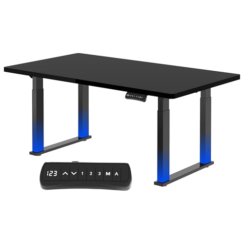 FLEXISPOT Höhenverstellbarer Schreibtisch 200 x 80 cm, Doppelmotor, 3 Memory-Positionen und Sitzerinnerung – perfekt fürs Büro und gemütliche Zusammenkünfte, Schwarz+Schwarz FLEXISPOT Höhenverstellbarer Schreibtisch 200 x 80 cm, Doppelmotor, 3 Memory-Positionen und Sitzerinnerung – perfekt fürs Büro und gemütliche Zusammenkünfte, Schwarz+Schwarz von FLEXISPOT