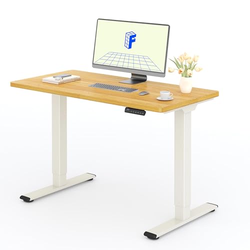 FLEXISPOT Höhenverstellbarer Schreibtisch mit 2 Motoren & 25MM einteiliger Tischplatte,ergonomischer Bürotisch - 120 x 60 cm Ahorn, Mousseweiß Gestell FLEXISPOT Höhenverstellbarer Schreibtisch mit 2 Motoren & 25MM einteiliger Tischplatte,ergonomischer Bürotisch - 120 x 60 cm Ahorn, Mousseweiß Gestell von FLEXISPOT