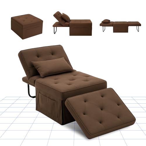 FLEXISPOT Schlafsessel 4 in 1 mit bettfunktion, Gästebett Schlafsofa mit Verstellbarer Rückenlehne, geeignet für Wohnzimmer, Schlafzimmer, Balkon, Belastbar bis 300kg, umwandelbarer Stuhl Bett(Khaki) FLEXISPOT Schlafsessel 4 in 1 mit bettfunktion, Gästebett Schlafsofa mit Verstellbarer Rückenlehne, geeignet für Wohnzimmer, Schlafzimmer, Balkon, Belastbar bis 300kg, umwandelbarer Stuhl Bett(Khaki) von FLEXISPOT