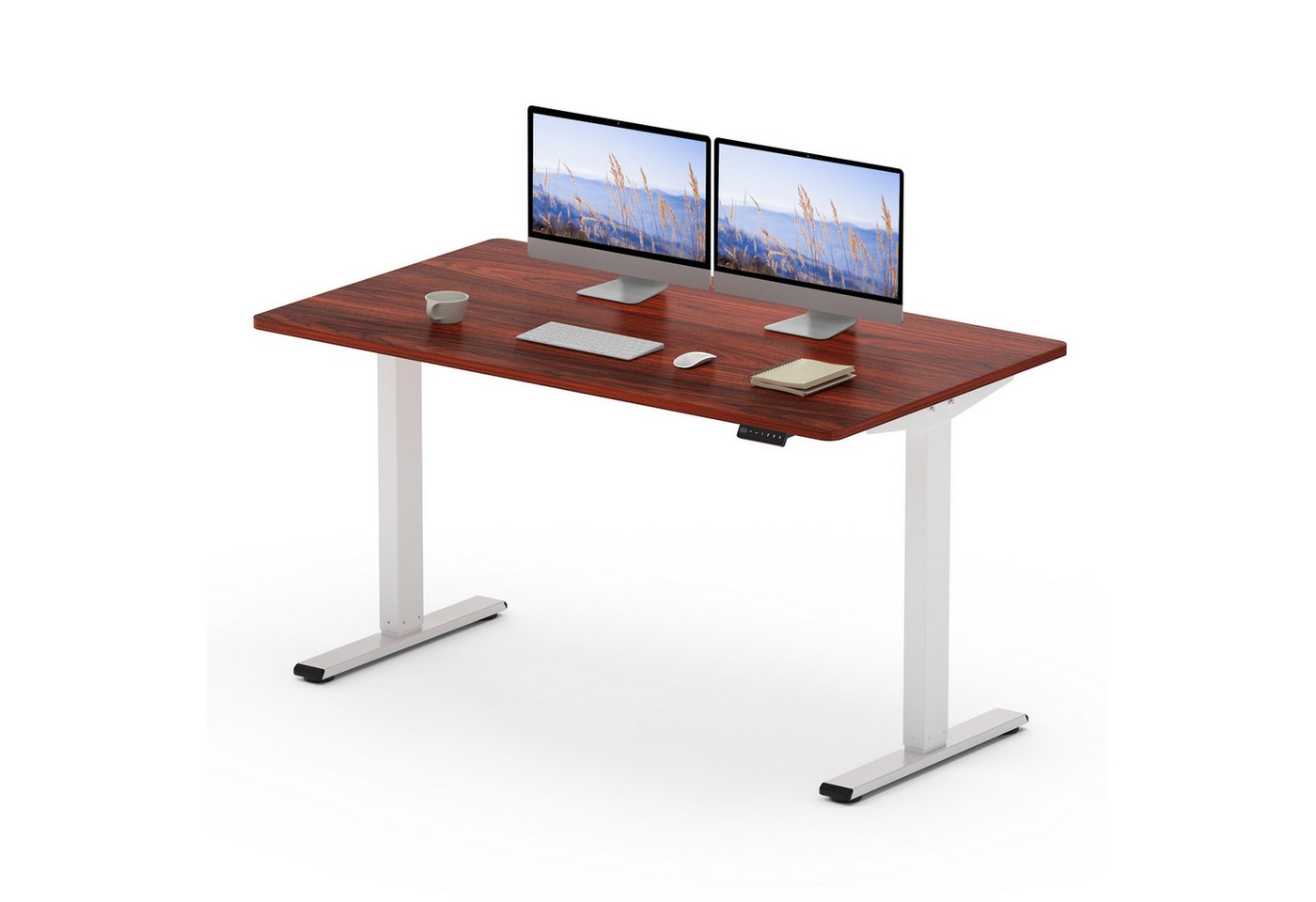 FLEXISPOT Schreibtisch Basic Plus Elektrisch höhenverstellbarer Schreibtisch (MIT einteiliger Tischplatte) von FLEXISPOT