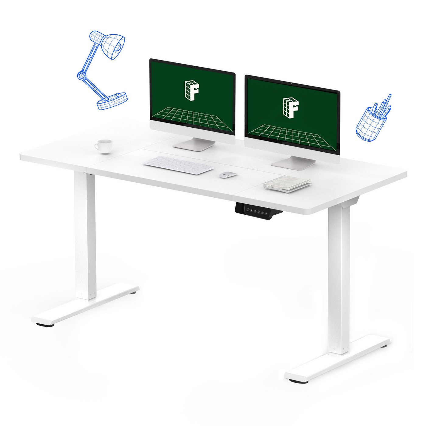 FLEXISPOT Schreibtisch Sitz-Steh-Tisch mit Memory-Funktionen (Dual-Motor & 2-FACH-TELESKOP, 140X70/ 160X70/ 180X80/ 200X80 CM), Elektrisch höhenverstellbarer Schreibtisch FLEXISPOT Schreibtisch Sitz-Steh-Tisch mit Memory-Funktionen (Dual-Motor & 2-FACH-TELESKOP, 140X70/ 160X70/ 180X80/ 200X80 CM), Elektrisch höhenverstellbarer Schreibtisch von FLEXISPOT