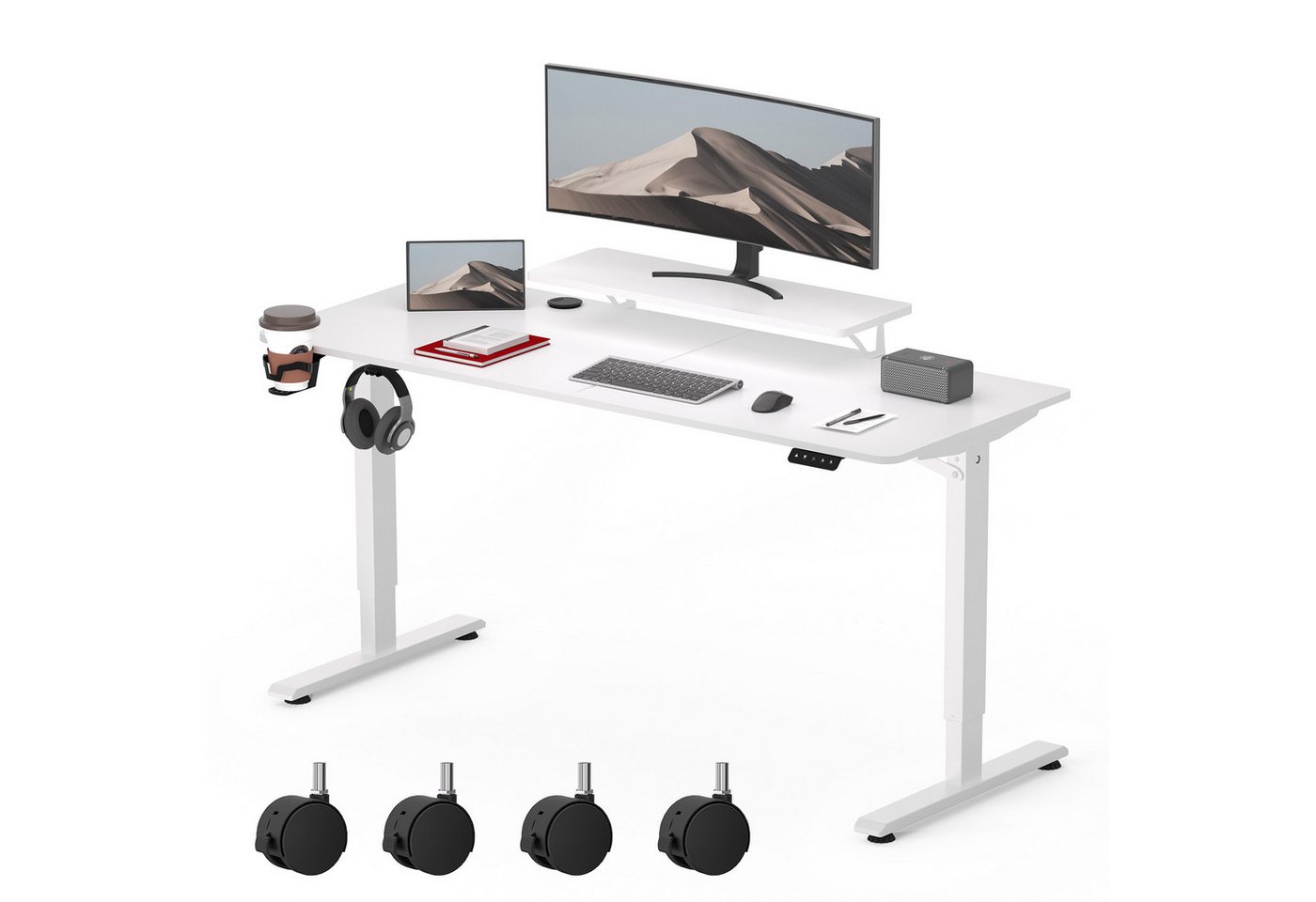 SANODESK Schreibtisch Elektrischer Höhenverstellbarer Schreibtisch, Ergonomischer Tischplatte von SANODESK