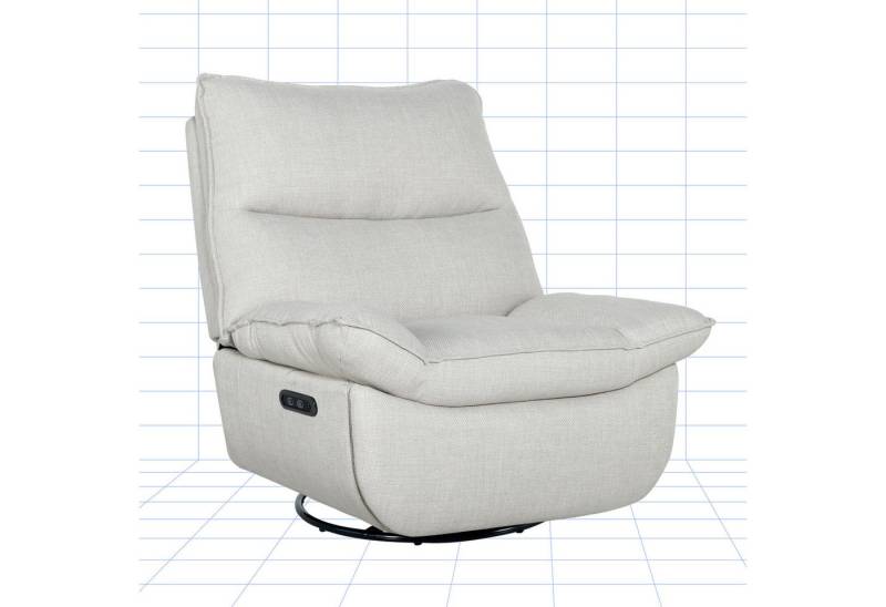 FLEXISPOT Sessel Schaukelsessel gemütlicher TV-Sessel, Relaxsessel (Schlafsessel mit USB, Drehsessel mit Rocking, Ruhesessel für Senioren & Stillenden), Versteckter Stauraum, 105° - 145° verstellbar, 159 KG belastbar von FLEXISPOT