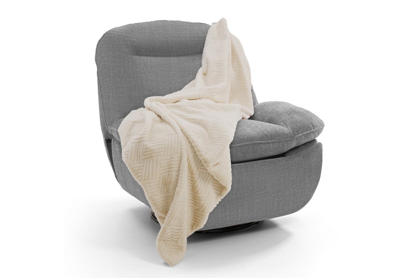 FLEXISPOT Sessel Schaukelsessel gemütlicher TV-Sessel, Relaxsessel (Schlafsessel mit USB, Drehsessel mit Rocking, Ruhesessel für Senioren & Stillenden), Versteckter Stauraum, 105° - 145° verstellbar, 159 KG belastbar von FLEXISPOT