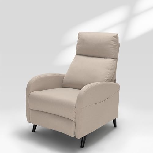 FLEXISPOT Sessel Wohnzimmer Relaxsessel mit liegefunktion verstellbare Rückenlehne- Verstellbarer TV Sessel, Fernsehsessel mit liegefunktion, 125° -160° verstellbare Rückenlehne – Relax Sessel (Kahki) von FLEXISPOT