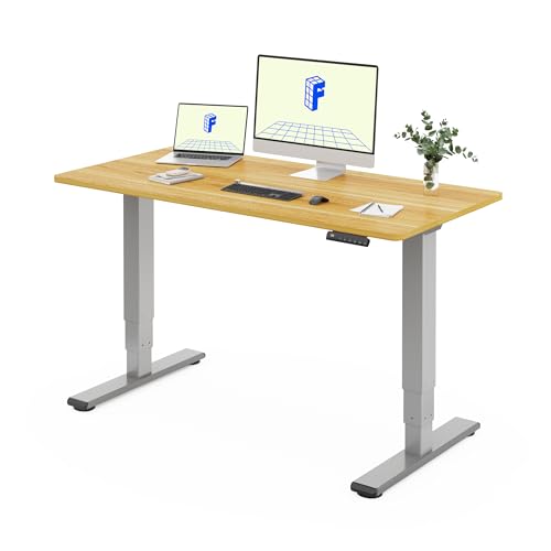 FLEXISPOT höhenverstellbarer Schreibtisch elektrisch 180×80 cm mit Dualmotor, 25MM einteiliger Tischplatte&3-Fach Teleskop EC5 LITE von FLEXISPOT