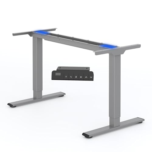 FlexiSpot Höhenverstellbarer Schreibtisch Gestell, Elektrisch Tischbeine mit 2 Motoren & 4 Speicherfunktionen, höhenverstellbares Tischgestell, Grau FlexiSpot Höhenverstellbarer Schreibtisch Gestell, Elektrisch Tischbeine mit 2 Motoren & 4 Speicherfunktionen, höhenverstellbares Tischgestell, Grau von FLEXISPOT