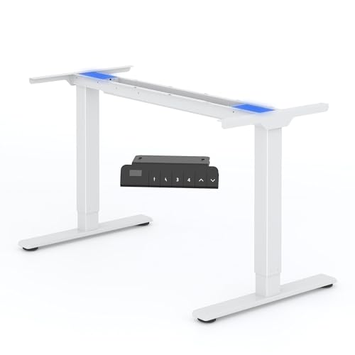 FLEXISPOT EB2W Höhenverstellbarer Schreibtisch Elektrisch höhenverstellbares Tischgestell, passt für alle gängigen Tischplatten. Mit Memory-Steuerung und Softstart/-Stop von FLEXISPOT