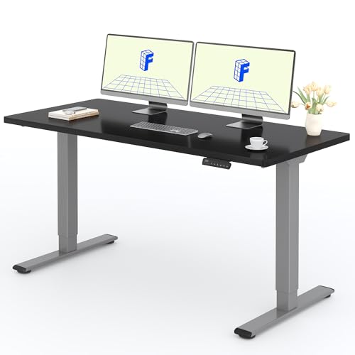 FLEXISPOT Höhenverstellbarer Schreibtisch 160x80cm mit 2 Motoren & 25MM einteiliger Tischplatte,ergonomischer Bürotisch - Schwarz, graues Gestell FLEXISPOT Höhenverstellbarer Schreibtisch 160x80cm mit 2 Motoren & 25MM einteiliger Tischplatte,ergonomischer Bürotisch - Schwarz, graues Gestell von FLEXISPOT
