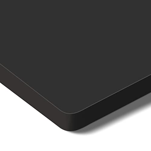 FLEXISPOT stabile Tischplatte 120x80 cm 2,5 cm stark - DIY Schreibtischplatte Bürotischplatte Spanholzplatte (Schwarz, 120 x 80 cm) von FLEXISPOT