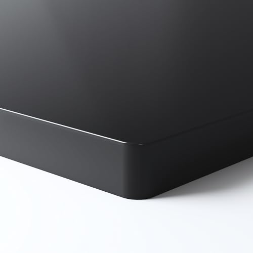 FLEXISPOT Tischplatte 120x80 cm, 25 mm stark – Einteilige Schreibtischplatte, DIY Bürotischplatte – Ideal für höhenverstellbare Schreibtische (Schwarz) von FLEXISPOT