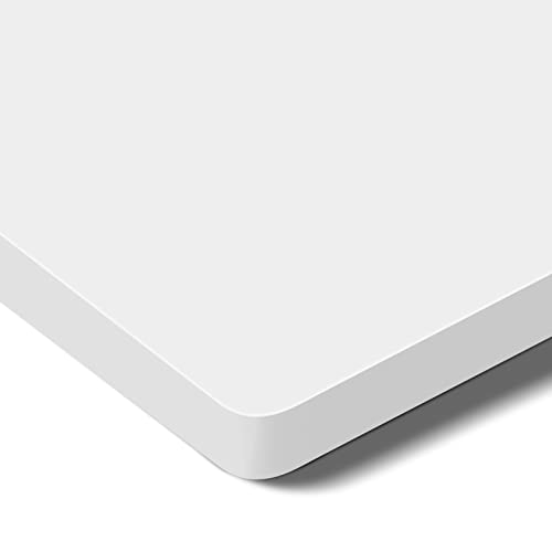 FLEXISPOT stabile Tischplatte 120x80 cm 2,5 cm stark - DIY Schreibtischplatte Bürotischplatte Spanholzplatte (Weiß, 120 x 80 cm) von FLEXISPOT