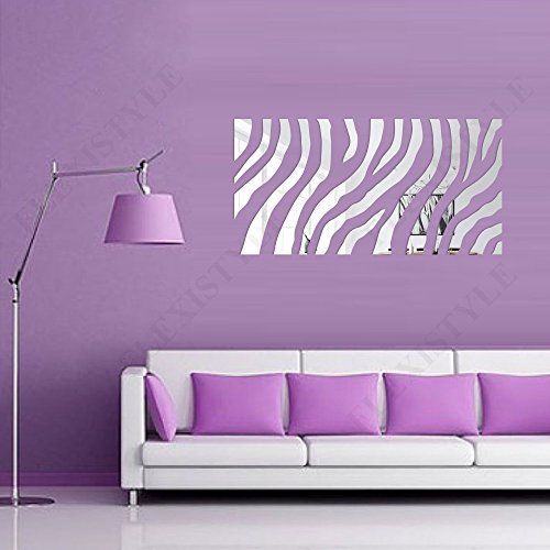 FLEXISTYLE Großer Wandspiegel Acryl Dekoration Zebra 140 x 70 cm von FLEXISTYLE