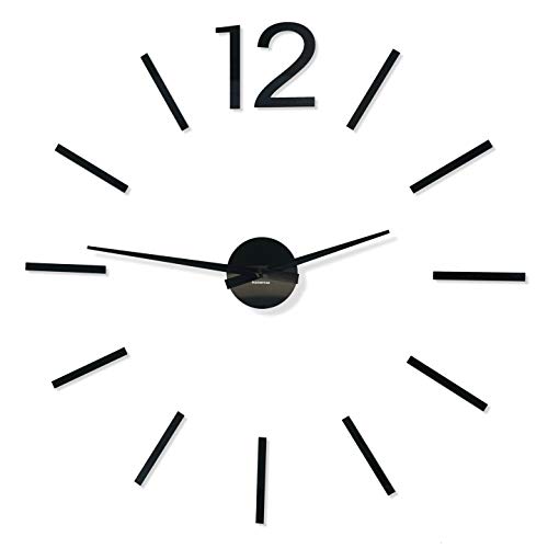 FLEXISTYLE Moderne große Wanduhr DIY Admirable 2 XXL, 100-130cm, Wohnzimmer, Schlafzimmer, hergestellt in der EU, leise von FLEXISTYLE
