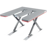 FLEXLIFT Flach-Scheren-Hubtisch, E-förmig, TK 1.200 kg, Plattform à 1.300 x 1.150 mm, 230 V von FLEXLIFT
