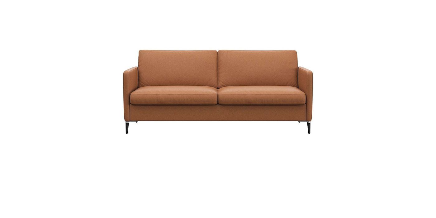 FLEXLUX 2,5-Sitzer Fiore, super bequem durch hochwertigen Sitzaufbau mit Kaltschaum, schmale Armlehnen, Füße Alu+schwarz von FLEXLUX
