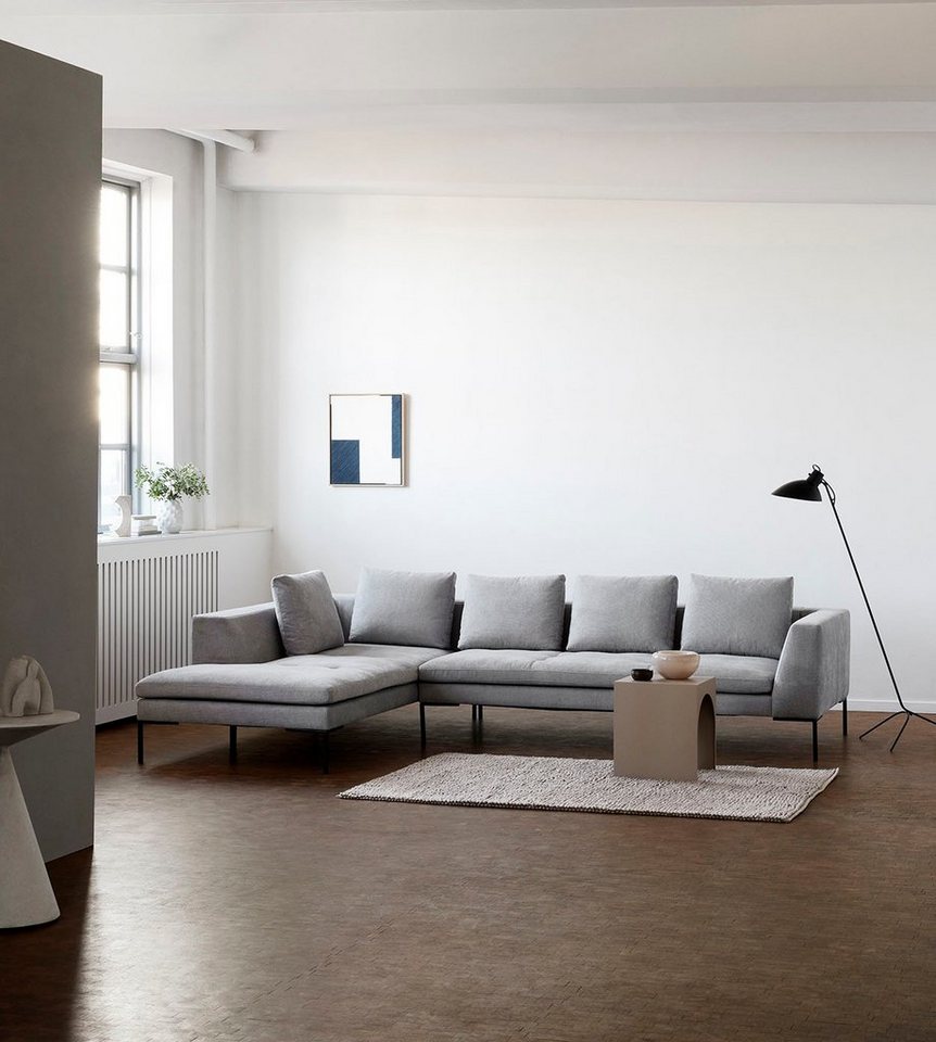 FLEXLUX 2,5-Sitzer Loano, modernes Sofa, frei im Raum stellbar, lose Kissen, Kaltschaum im Sitz von FLEXLUX