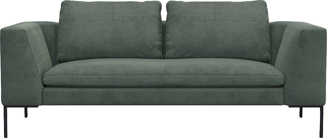 FLEXLUX 2,5-Sitzer Loano, modernes Sofa, frei im Raum stellbar, lose Kissen, Kaltschaum im Sitz von FLEXLUX