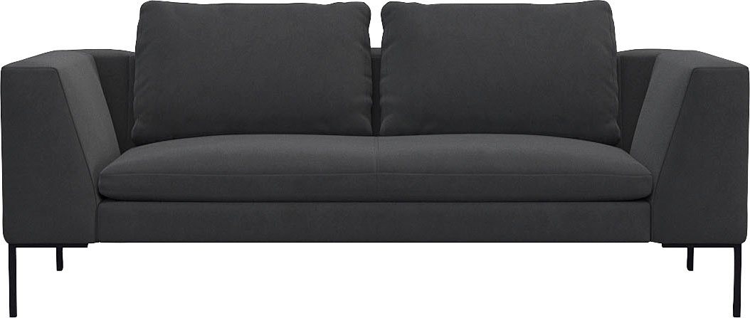 FLEXLUX 2,5-Sitzer Loano, modernes Sofa, frei im Raum stellbar, lose Kissen, Kaltschaum im Sitz von FLEXLUX