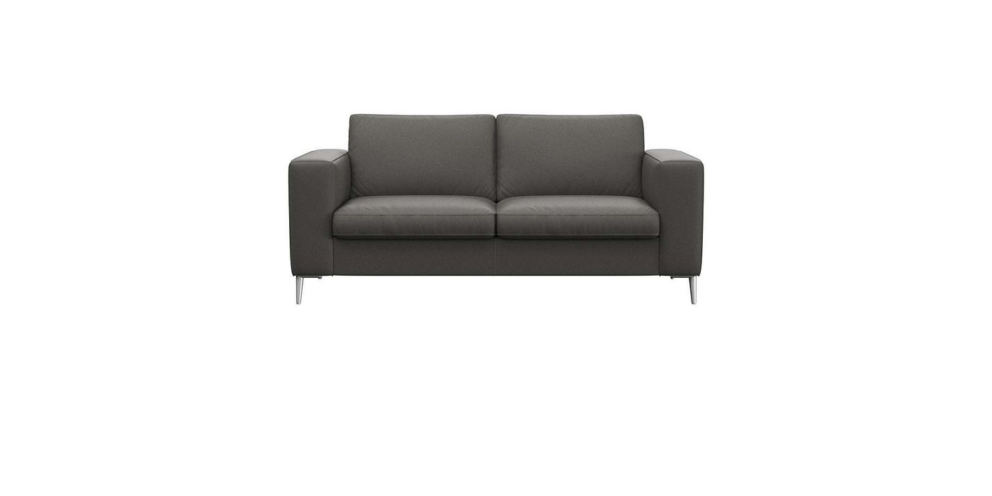 FLEXLUX 2-Sitzer Fiore, super Sitzkomfort durch Kaltschaum im Sitz, breite Armlehnen, Füße Alu von FLEXLUX