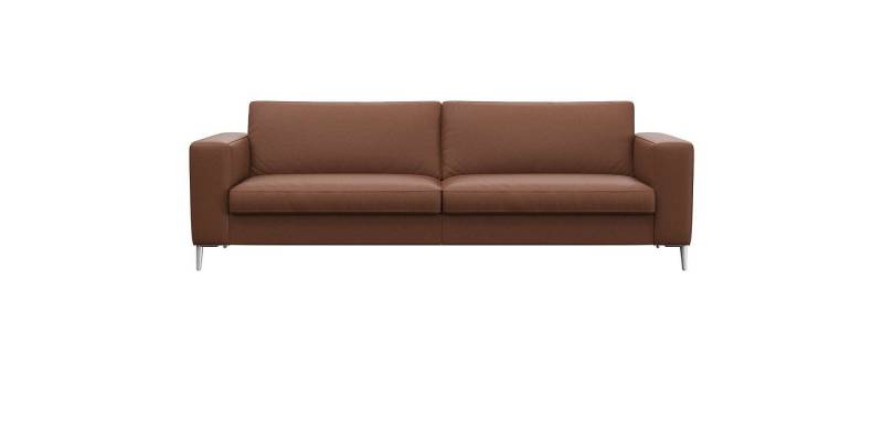 FLEXLUX 3-Sitzer Fiore, super Sitzkomfort durch Kaltschaum im Sitz, breite Armlehnen, Füße Alu von FLEXLUX