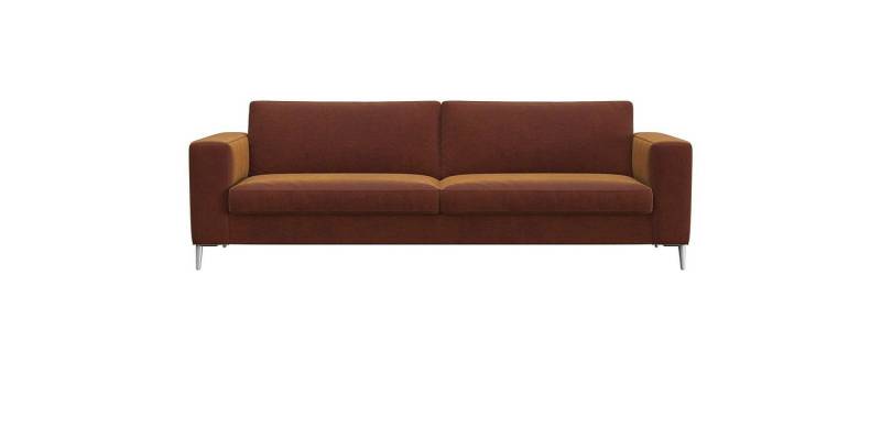 FLEXLUX 3-Sitzer Fiore, super Sitzkomfort durch Kaltschaum im Sitz, breite Armlehnen, Füße Alu von FLEXLUX