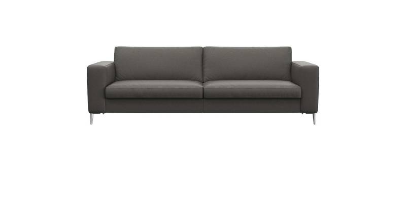 FLEXLUX 3-Sitzer Fiore, super Sitzkomfort durch Kaltschaum im Sitz, breite Armlehnen, Füße Alu von FLEXLUX
