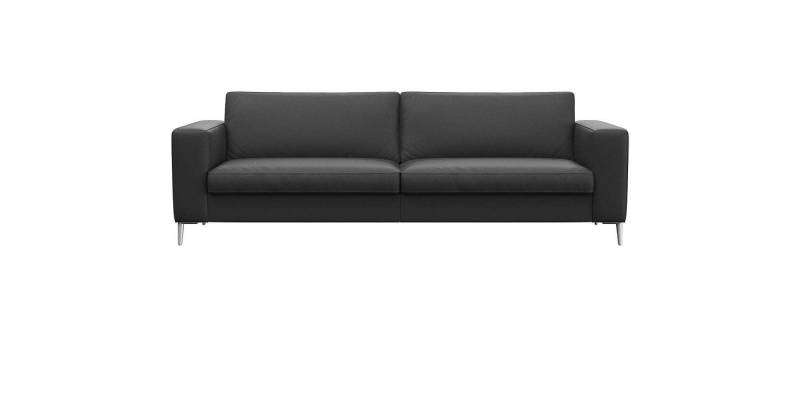 FLEXLUX 3-Sitzer Fiore, super Sitzkomfort durch Kaltschaum im Sitz, breite Armlehnen, Füße Alu von FLEXLUX