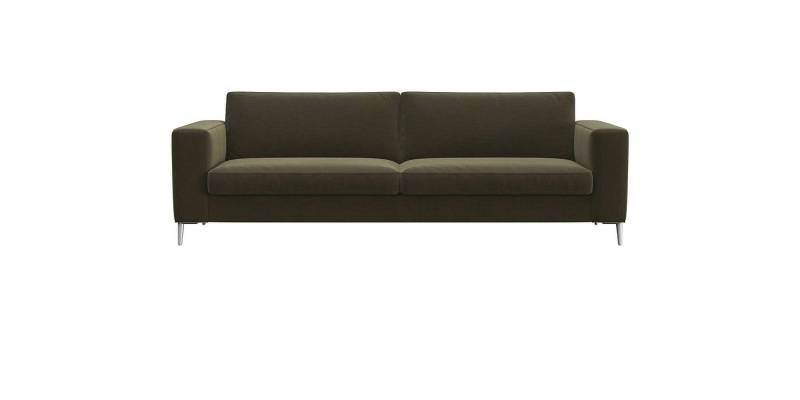 FLEXLUX 3-Sitzer Fiore, super Sitzkomfort durch Kaltschaum im Sitz, breite Armlehnen, Füße Alu von FLEXLUX