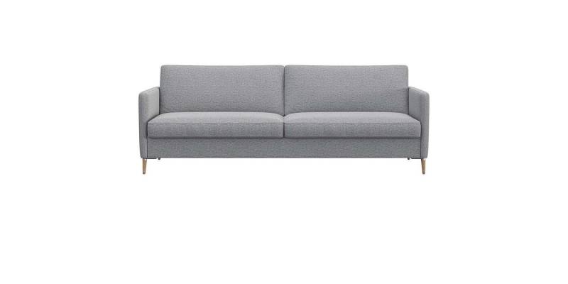 FLEXLUX 3-Sitzer Fiore, super Sitzkomfort durch Kaltschaum im Sitz, schmale Armlehnen, Füße Alu+ Eiche von FLEXLUX