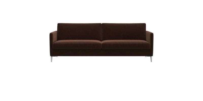 FLEXLUX 3-Sitzer Fiore, super Sitzkomfort durch Kaltschaum im Sitz, schmale Armlehnen, Füße Alu von FLEXLUX