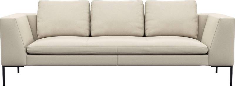 FLEXLUX 3-Sitzer Loano, superbequemer Sitzkomfort durch Kaltschaum im Sitz, modernes Sofa, frei im Raum stellbar, lose Kissen von FLEXLUX