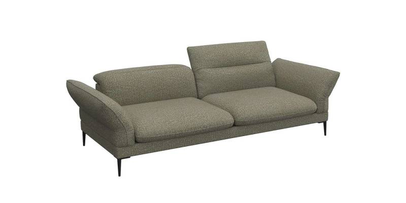 FLEXLUX 3-Sitzer Salino, Funktionssofa, Relaxsofa, Sofa mit Arm- und Kopfteil-Verstellungen, Kaltschaum & Stahl-Wellen von FLEXLUX
