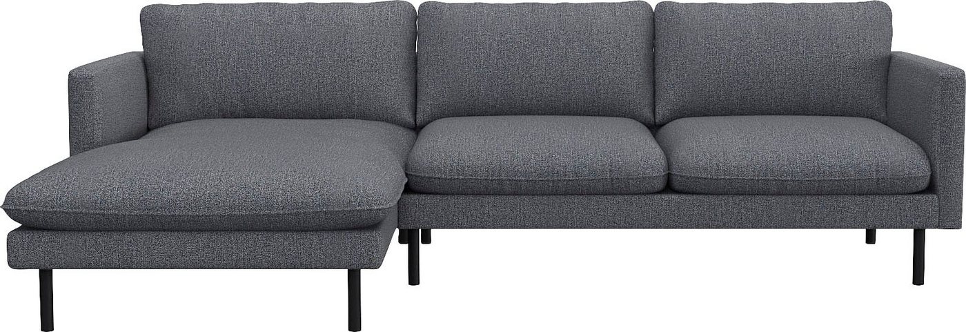 FLEXLUX Ecksofa Bolzano, Sitzaufbau mit Kaltschaum & Stahl-Wellen, loose Sitz -& Rückenkissen von FLEXLUX