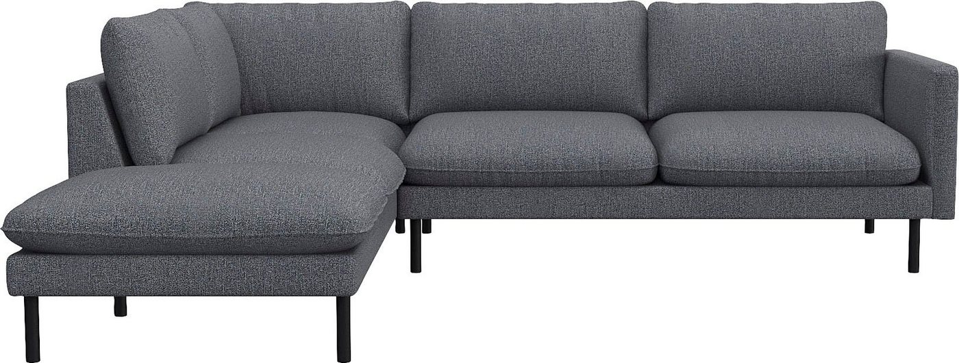 FLEXLUX Ecksofa Bolzano, Sitzaufbau mit Kaltschaum & Stahl-Wellen, loose Sitz -& Rückenkissen von FLEXLUX